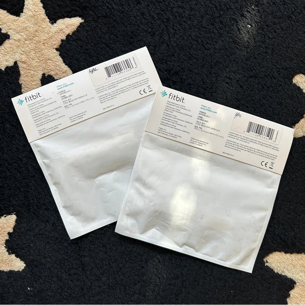 New Fitbit Inspire Classic White Wristband SET of 2-SIZES‎ -
